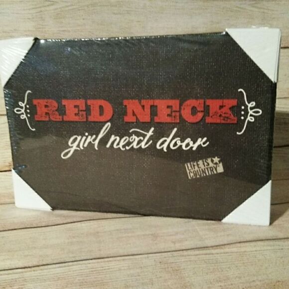 Big Sky Carvers Home Decor Placque Red Neck Girl - Picture 1 of 9